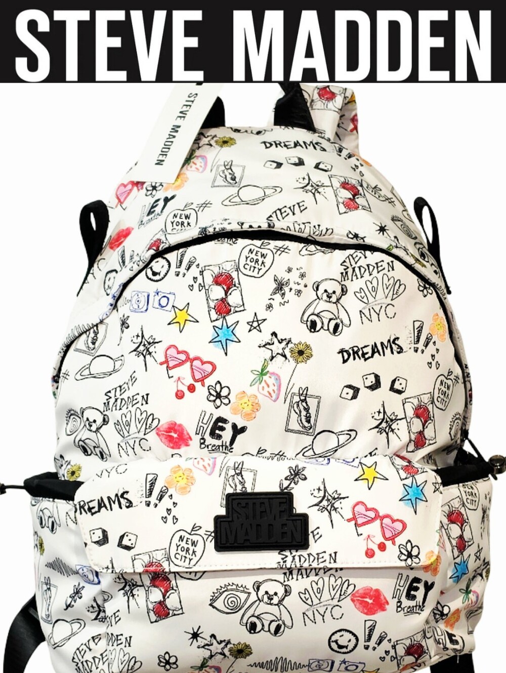 Steve Madden BRumor NYC Doodle Backpack- Multi